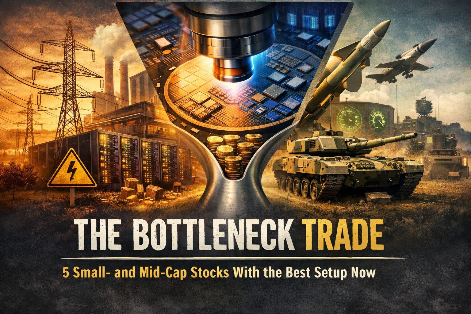 The Bottleneck Trade: 5 Small- and Mid-Cap Stocks With the Best Setup (CW 13, March 2026)